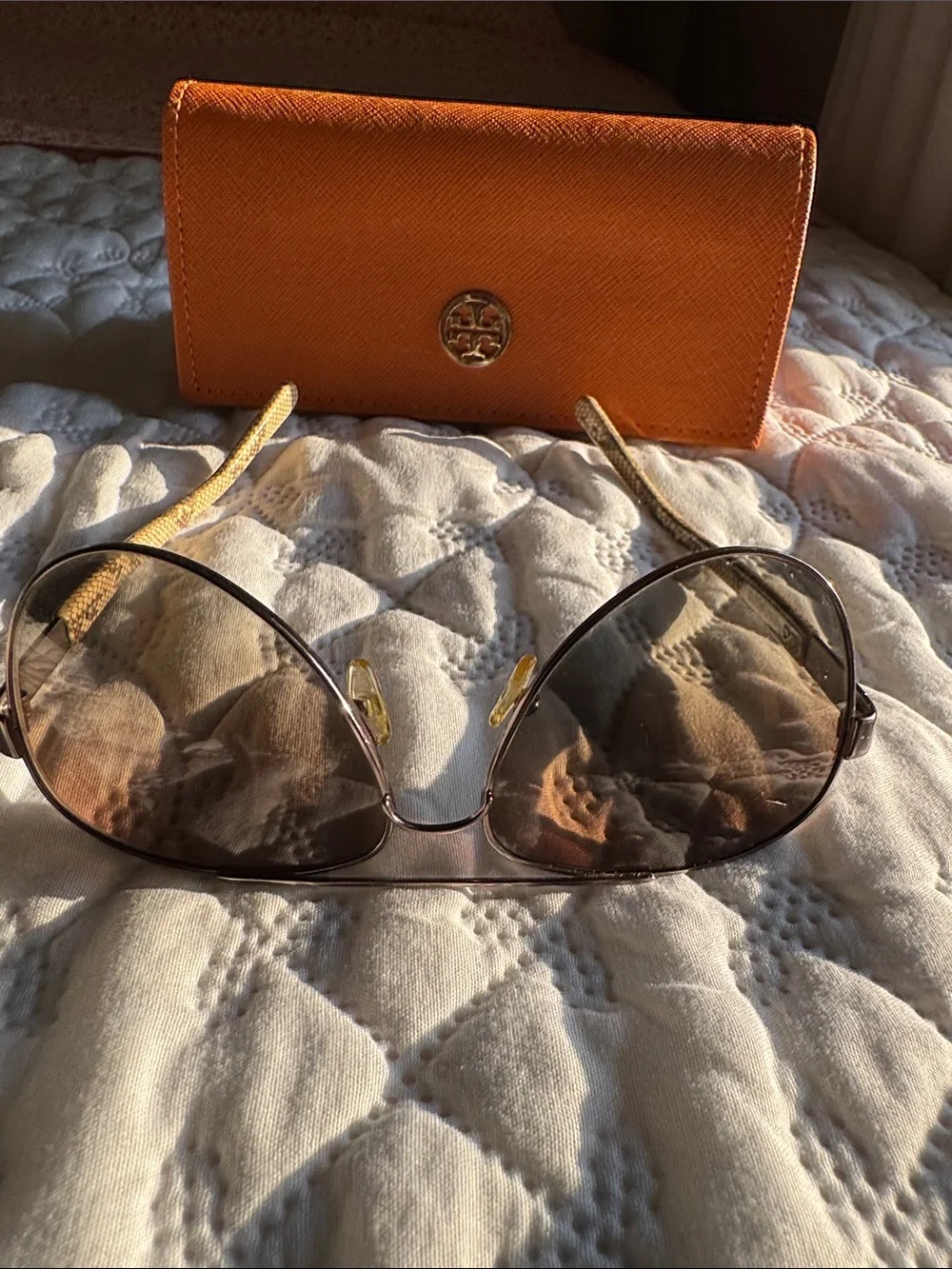 Tory Burch Brown Sunglasses with Brown Case